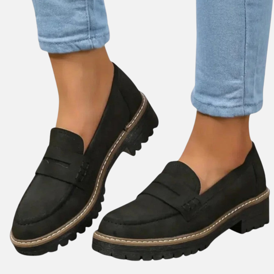 Women's Lug-Sole Penny Loafers – House of Velari