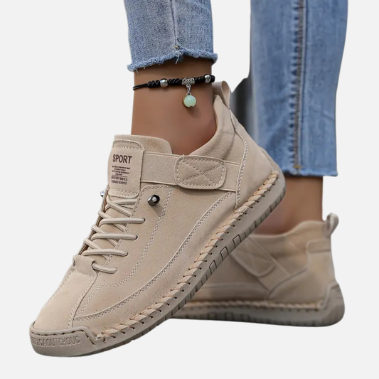Women's Leather Ankle Walking Shoes – House of Velari