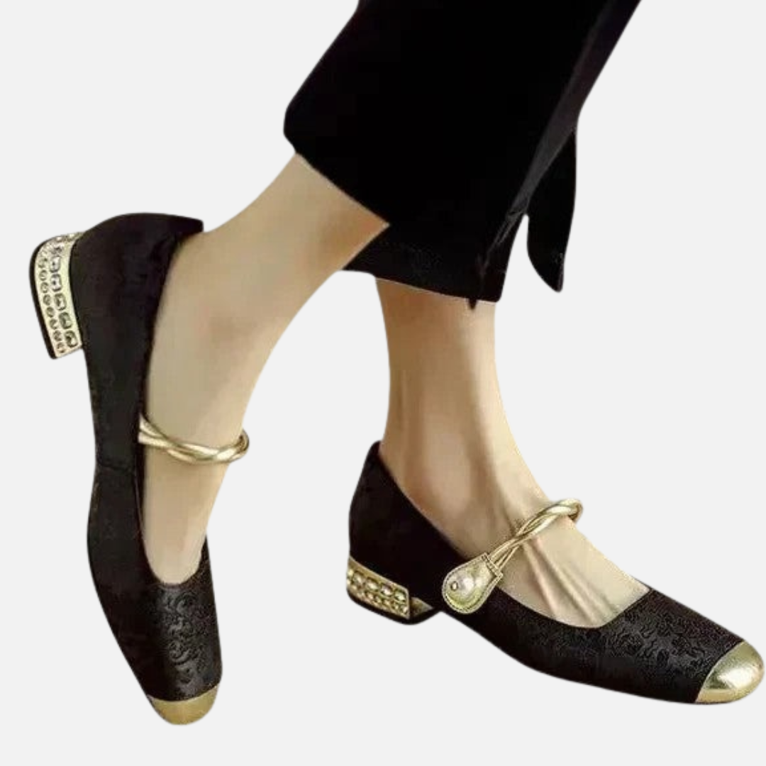 Women's Metallic Mary Janes Shoes – House of Velari