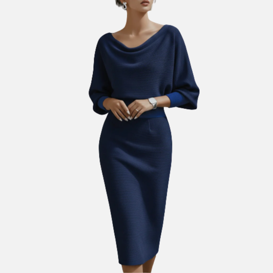 Women's Cowl Neck Midi Dress – House of Velari