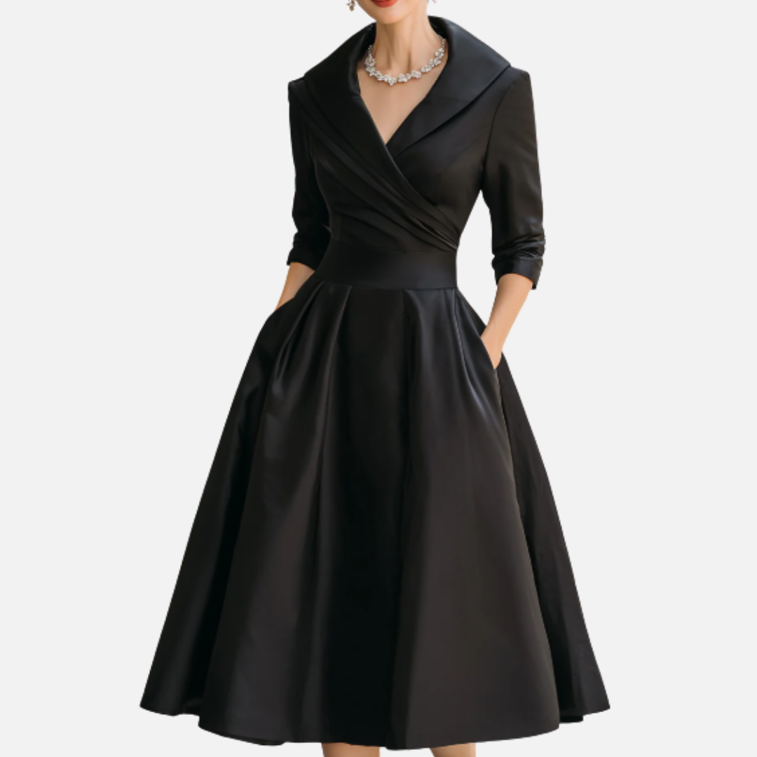Women’s Elegant Wrap Midi Dress – House of Velari