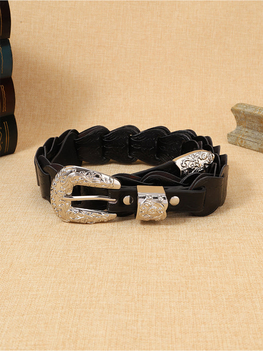 Women's Leather Floral Waist Belt – House of Velari