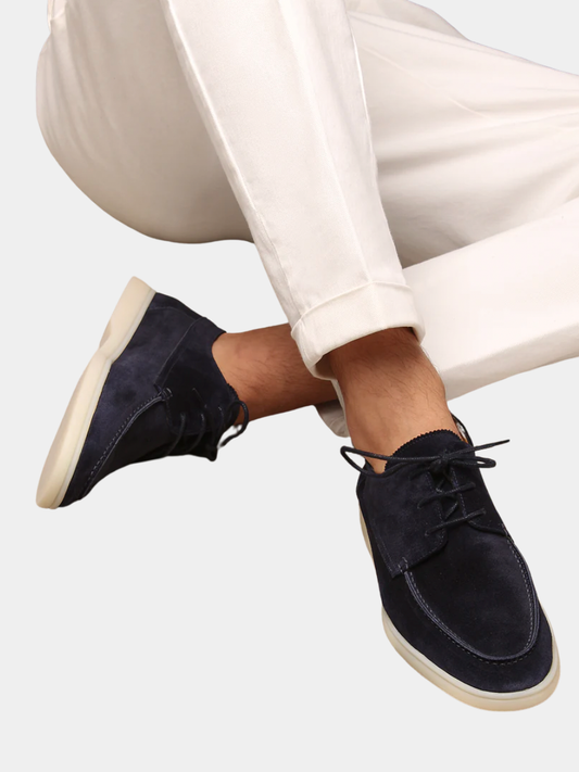 Men's Suede Lace-Up Loafer Shoes – House of Velari