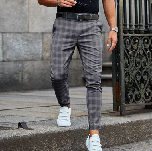 Men's Stretchy Checkered Chino Pants – House of Velari