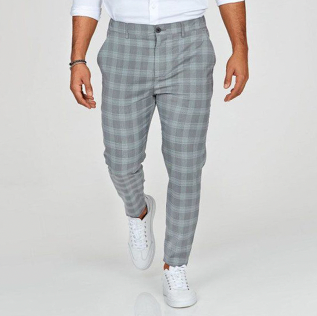 Men's Stretchy Checkered Chino Pants – House of Velari