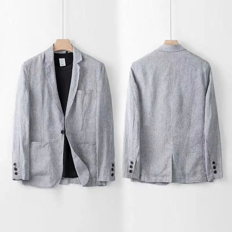 Men's Linen Two-Piece Suit with Elastic Waistband – House of Velari