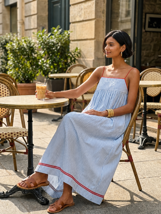 Women's Striped Maxi Dress – House of Velari