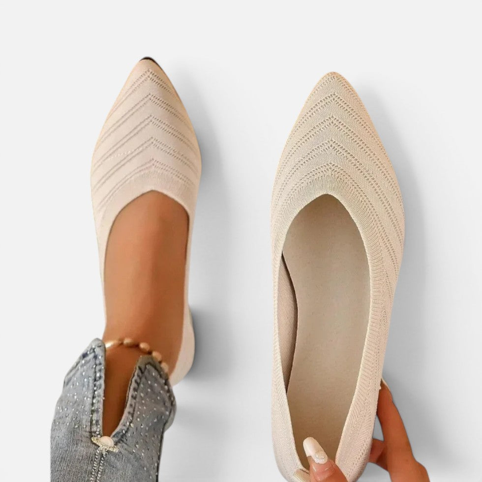 Women's Pointed-Toe Knit Slip-On Flats – House of Velari