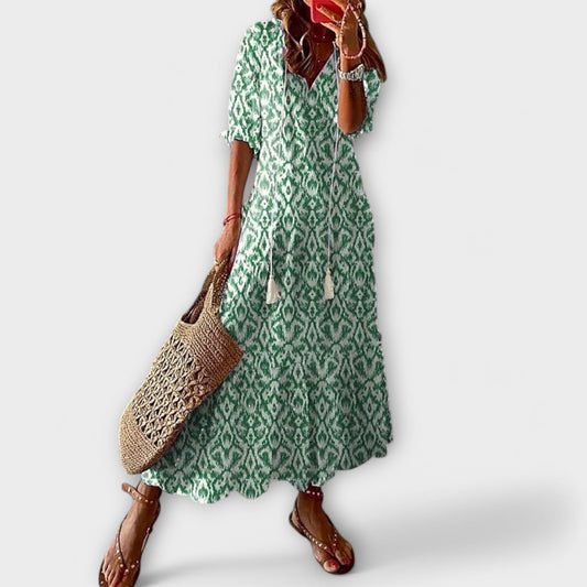 Women's Bohemian Print Maxi Dress – House of Velari