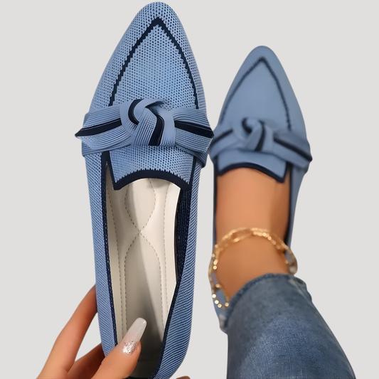 Women's Pointed Toe Bow Slip-On Flats – House of Velari
