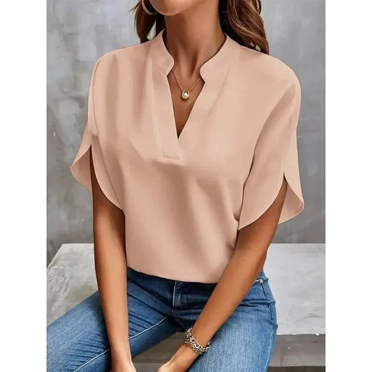 Women's Chiffon V-Neck Blouse Batwing Sleeve – House of Velari