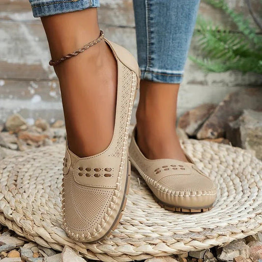 Women's Slip-On Flat Loafers Cushioned Insole – House of Velari