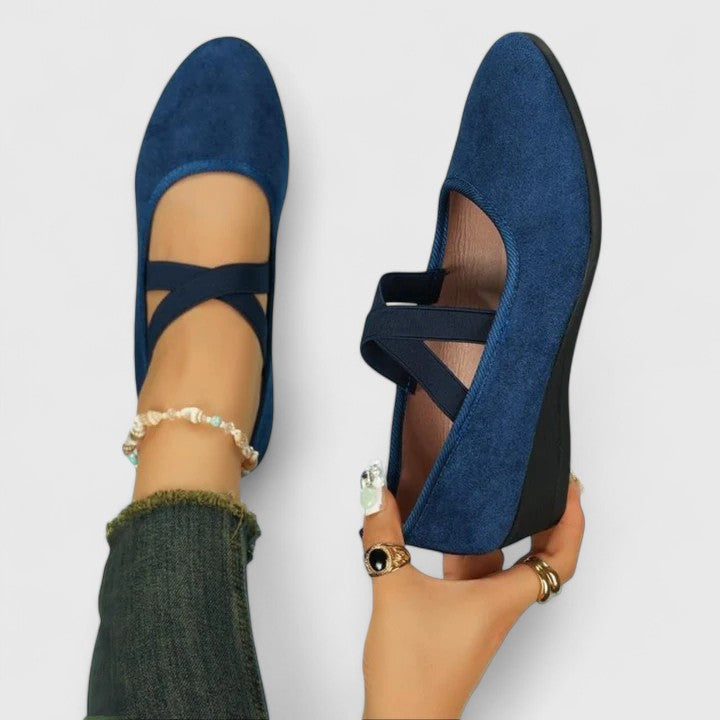 Women's Ankle Strap Ballet Flats – House of Velari