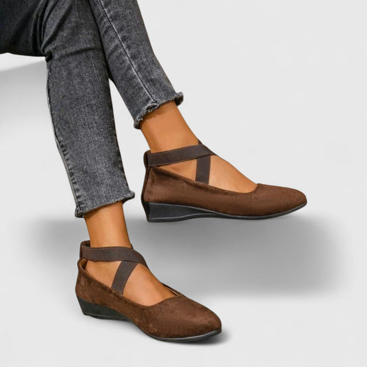 Women's Ankle Strap Ballet Flats – House of Velari