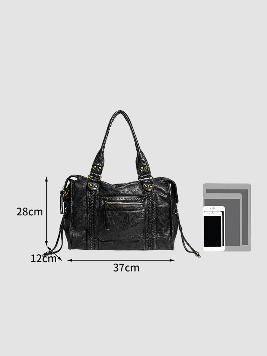 Women's Leather Distressed Multi Handbag – House of Velari