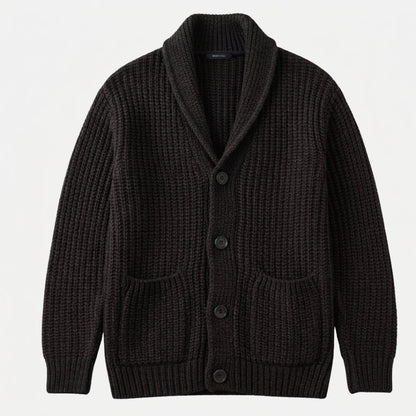 Men’s Collar Knit Cardigan – Classic Button-Up Sweater – House of Velari