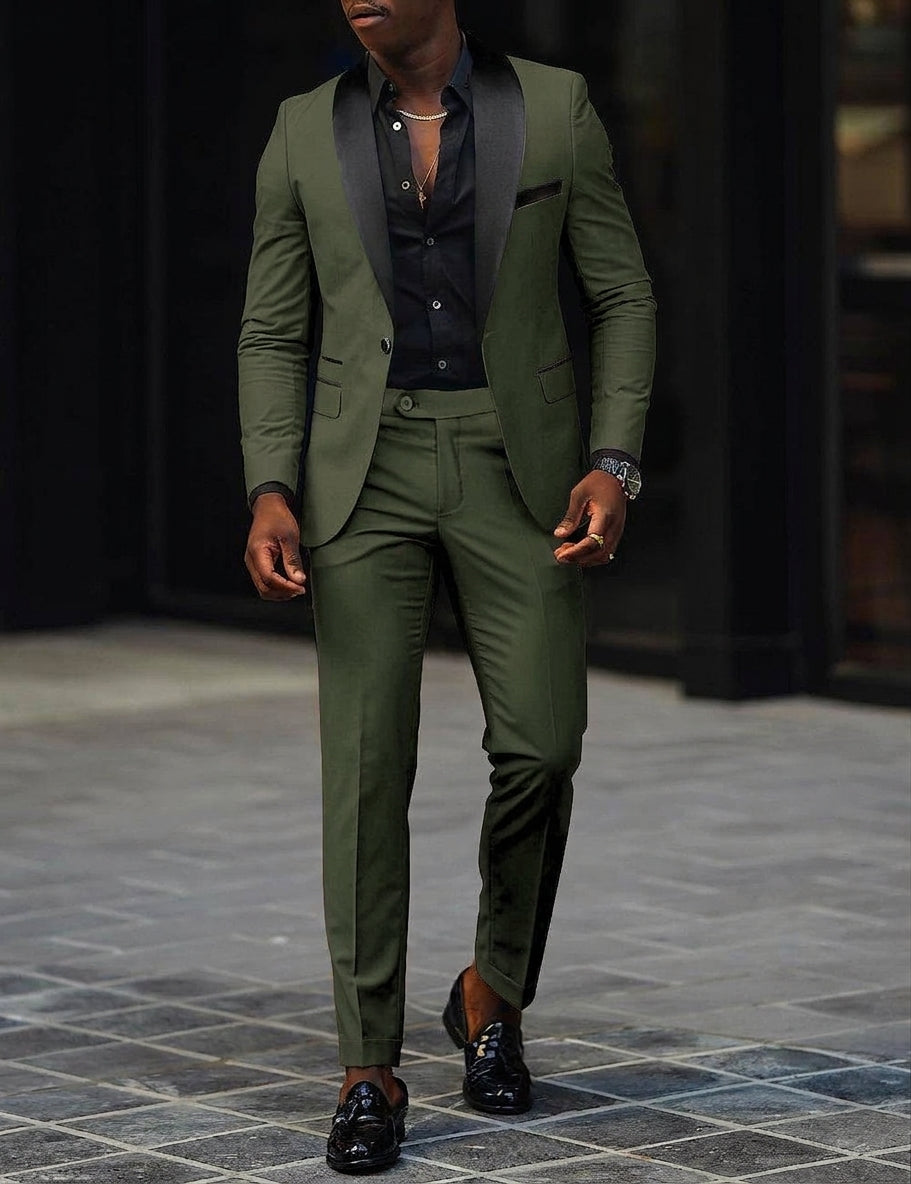 Men's Single-Button Two-Piece Suit – House of Velari