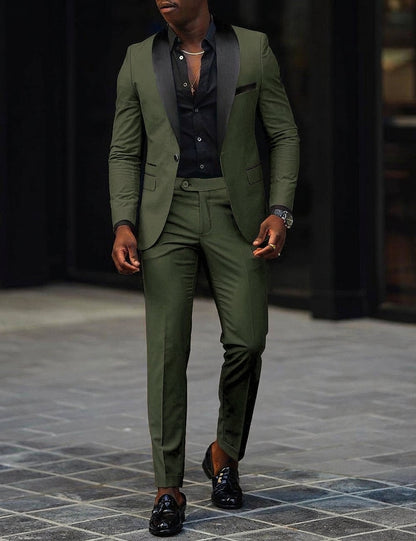 Men's Single-Button Two-Piece Suit – House of Velari