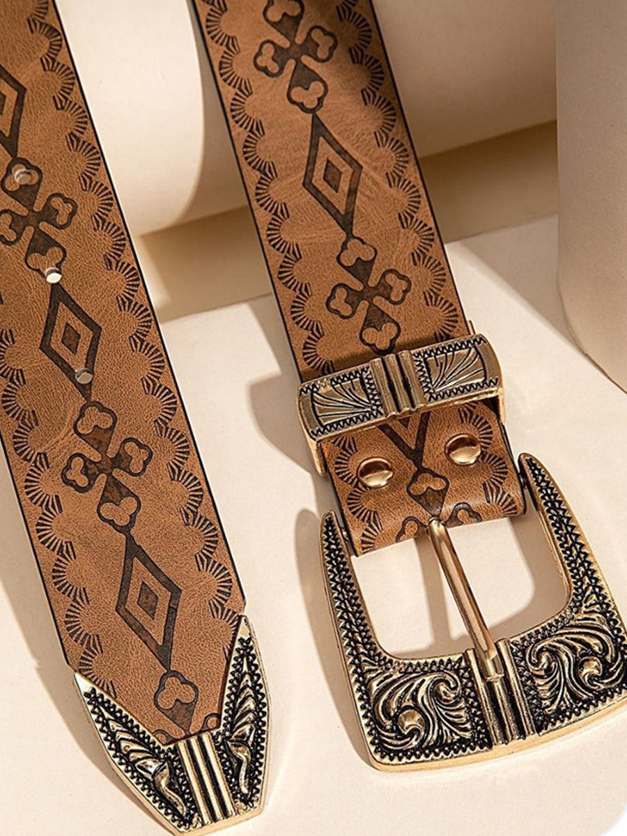 Women's Western Patterned Belt – House of Velari