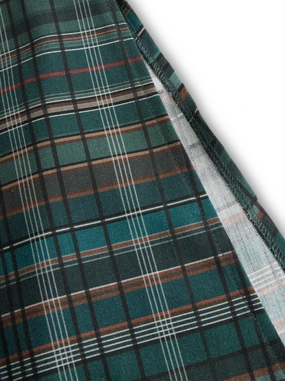 Women's Lapel Plaid Maxi Dress – House of Velari