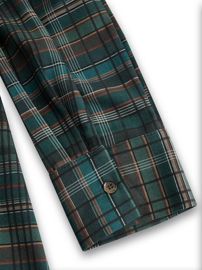 Women's Lapel Plaid Maxi Dress – House of Velari