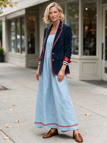 Women's Red Suede Vintage Blazer – House of Velari