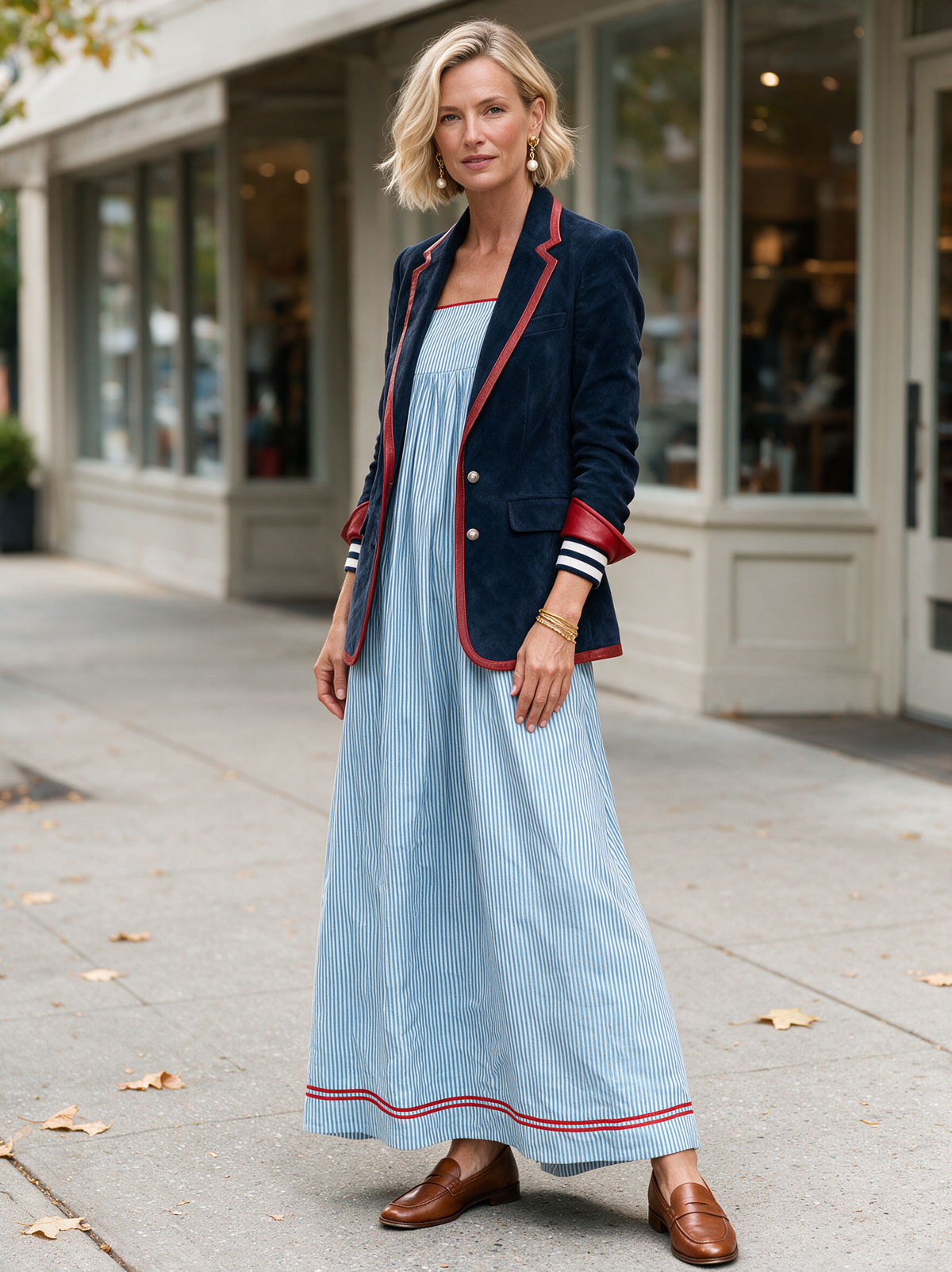 Women's Striped Maxi Dress – House of Velari