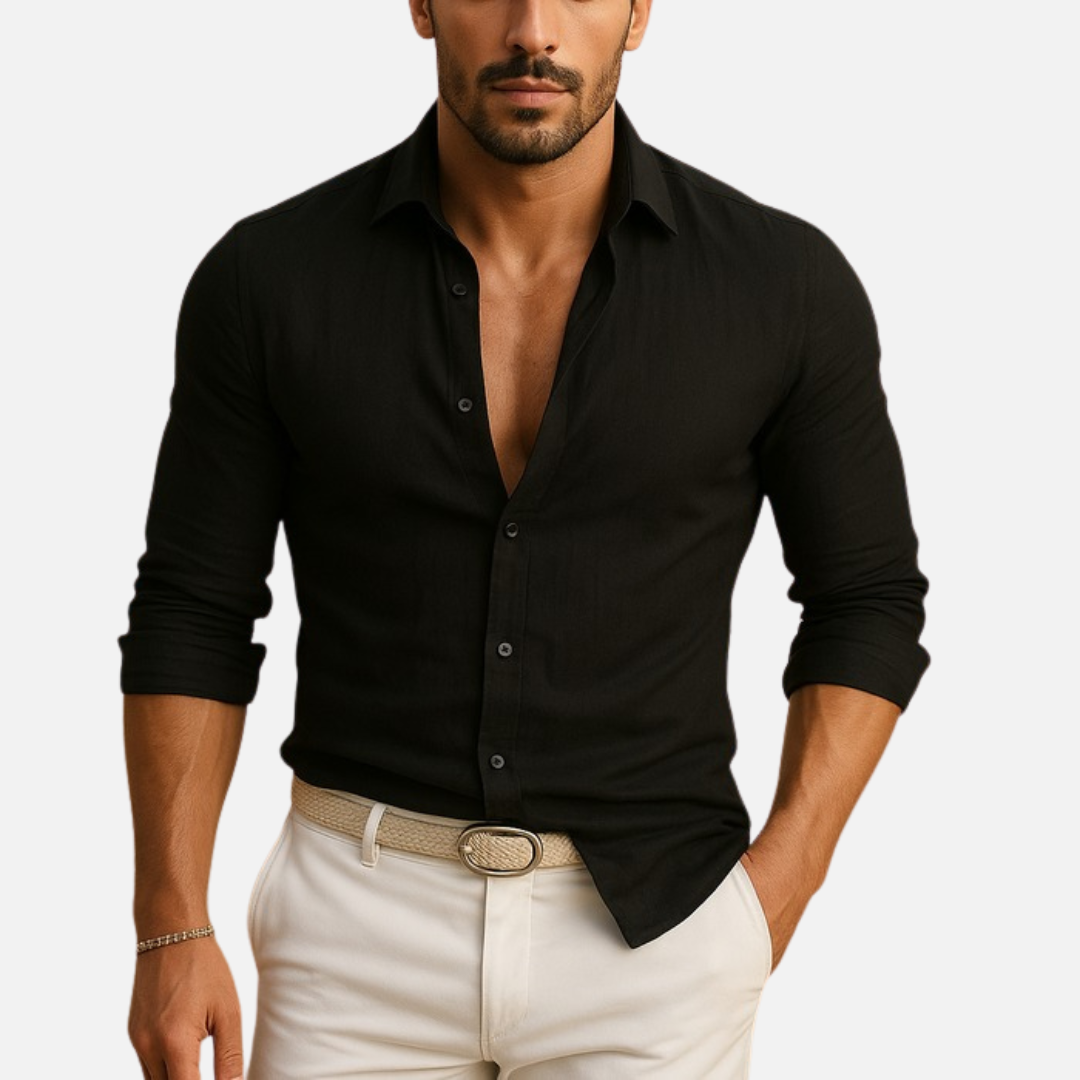 Men's Long Sleeve Slim-Fit Shirt – House of Velari
