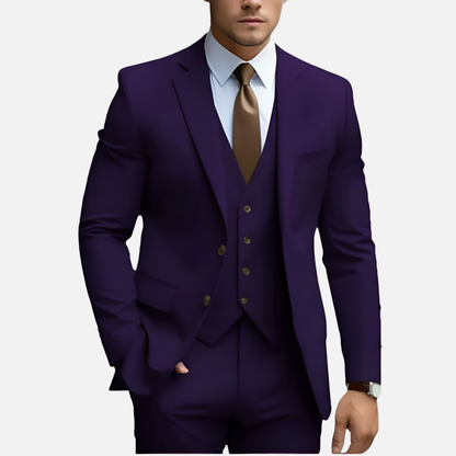 Men’s Tailored Smart Dress Three-Piece Suit – House of Velari