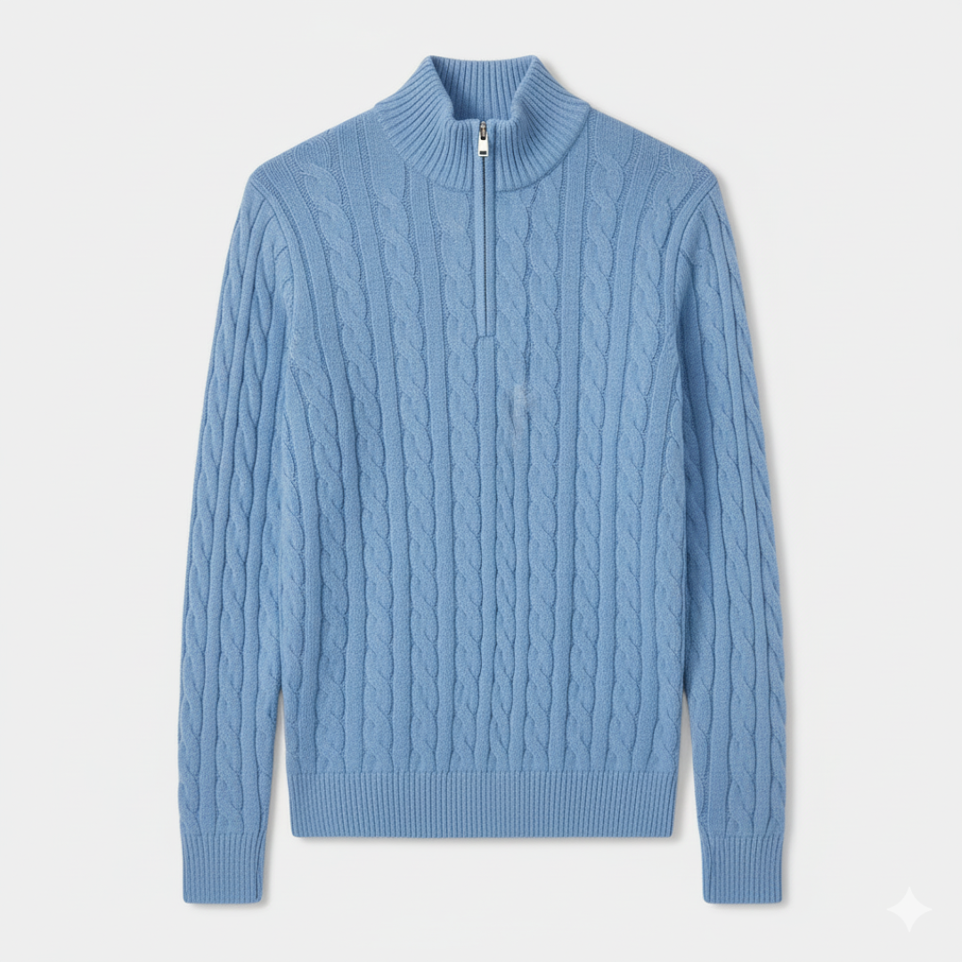 Men's Merino Wool Quarter Zip Jumper – House of Velari