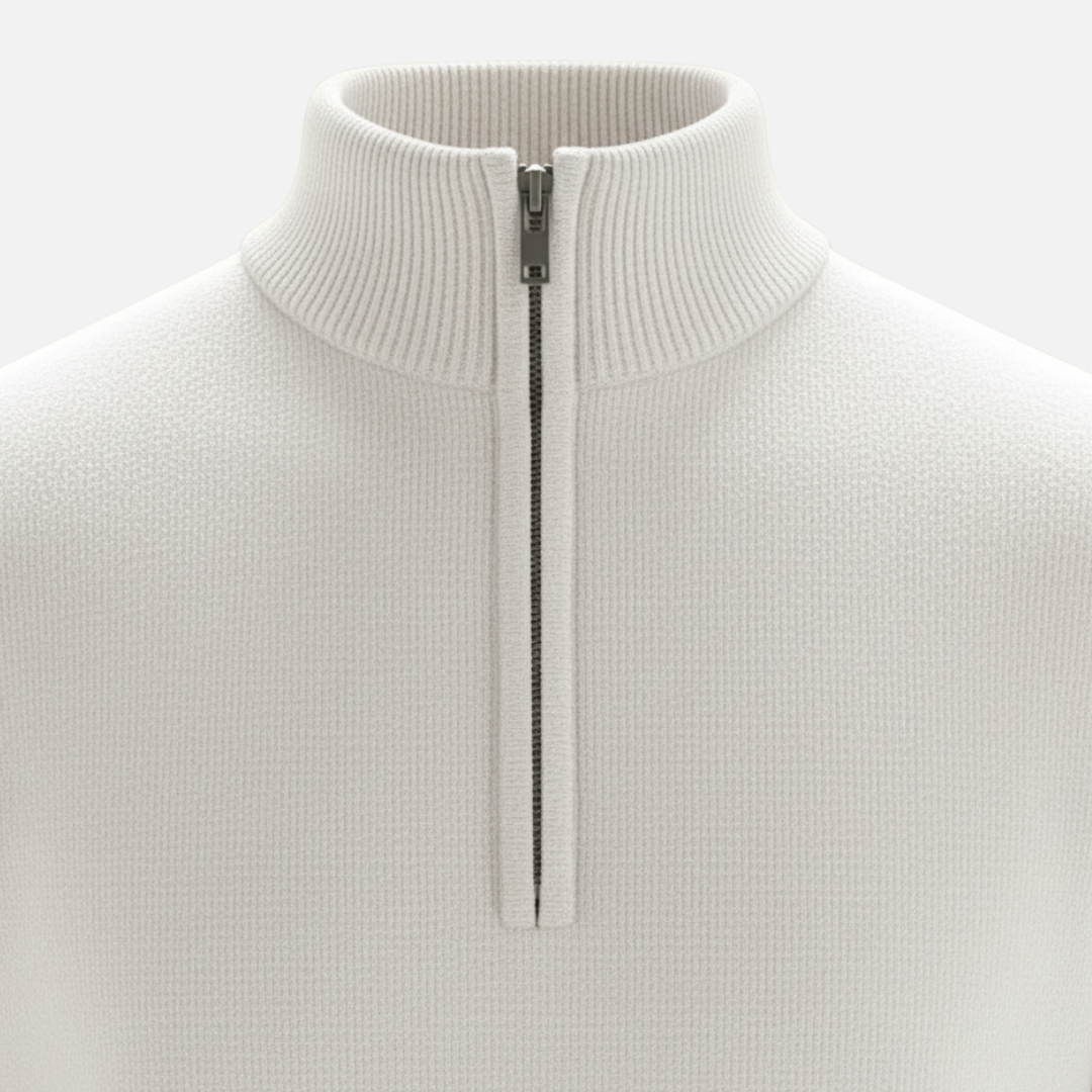 Men’s Half-Zip Sweater – Classic Knit Half-Zipper – House of Velari