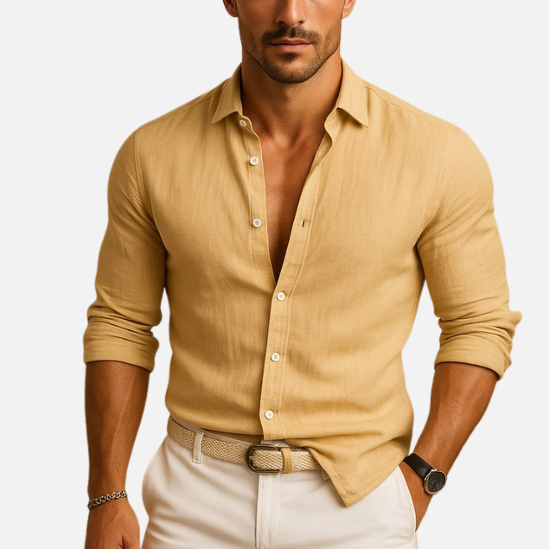 Men's Long Sleeve Slim-Fit Shirt – House of Velari
