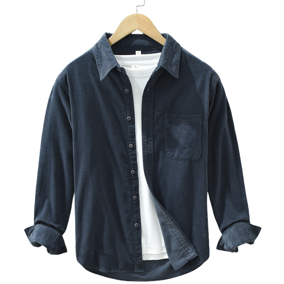 Men’s Casual Button-Up Shirt – Soft Long Sleeve Overshirt – House of Velari