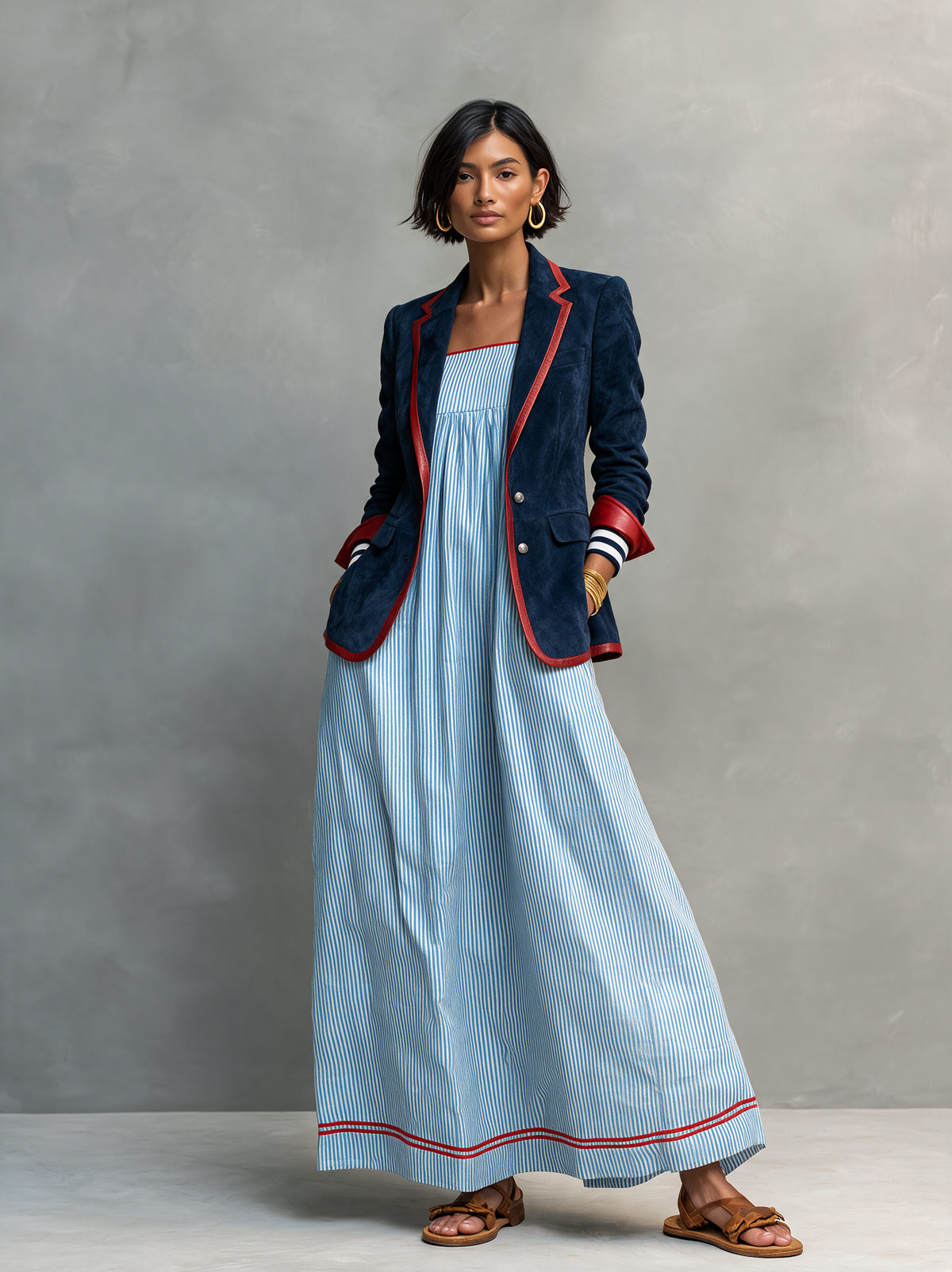 Women's Red Suede Vintage Blazer – House of Velari