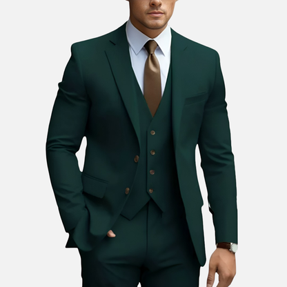 Men’s Tailored Smart Dress Three-Piece Suit – House of Velari