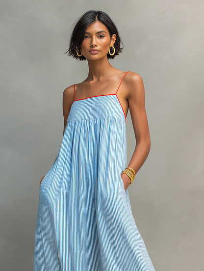 Women's Striped Maxi Dress – House of Velari