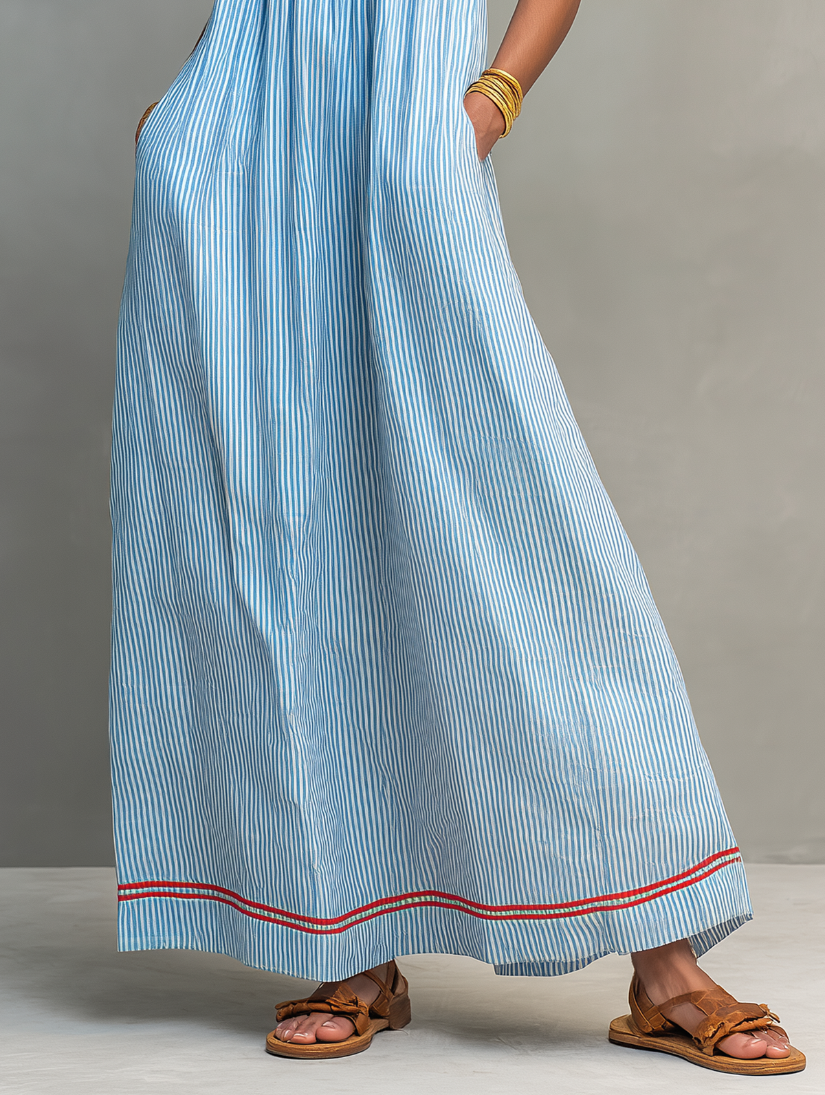 Women's Striped Maxi Dress – House of Velari