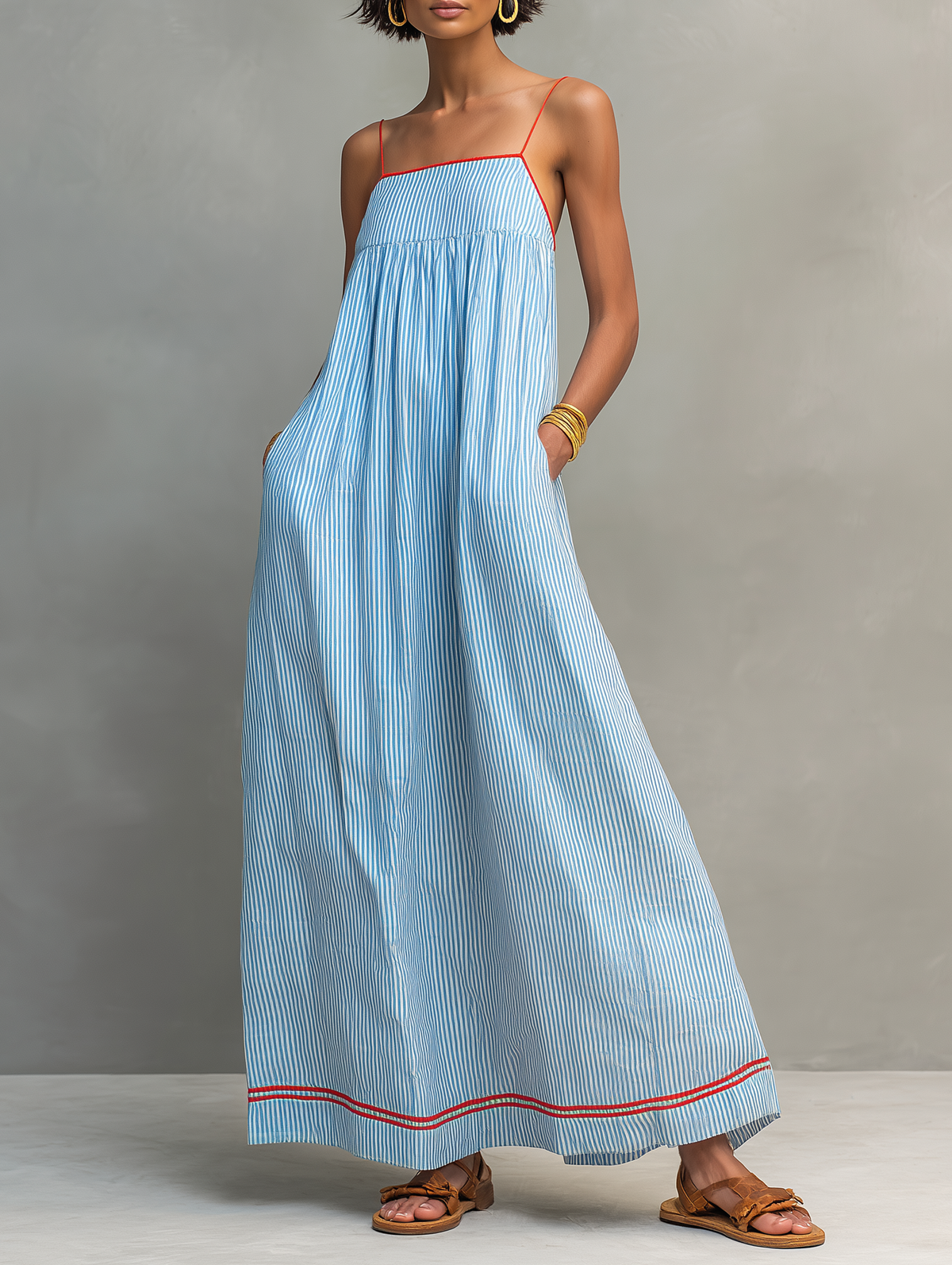 Women's Striped Maxi Dress – House of Velari