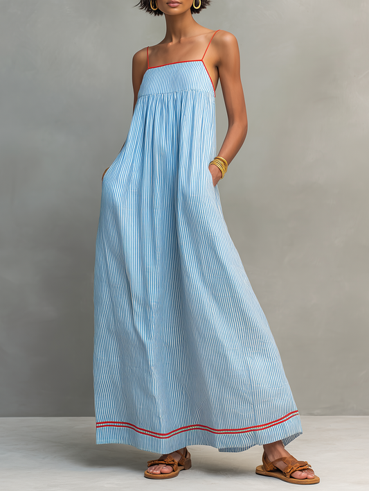 Women's Striped Maxi Dress – House of Velari