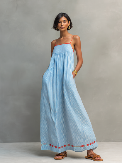 Women's Striped Maxi Dress – House of Velari