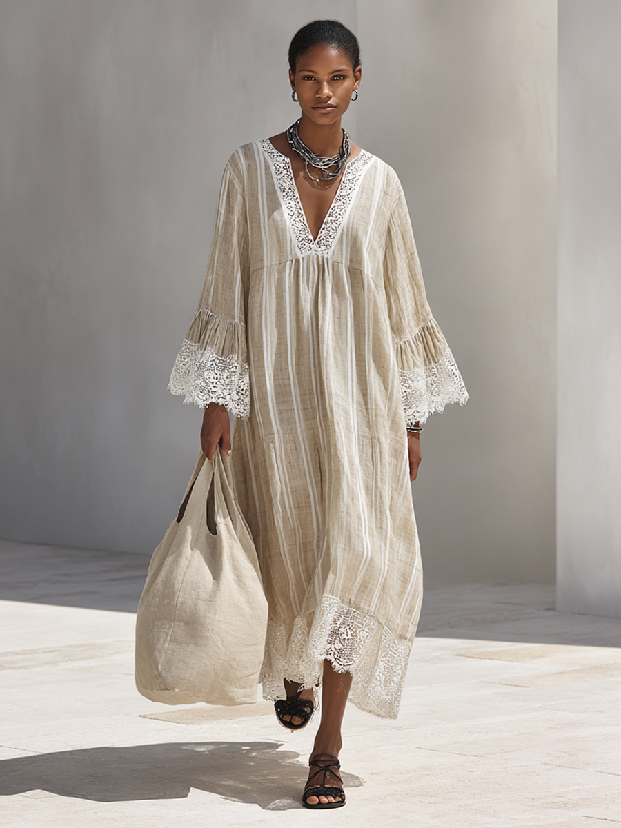 Women's White Lace Maxi Dress – House of Velari