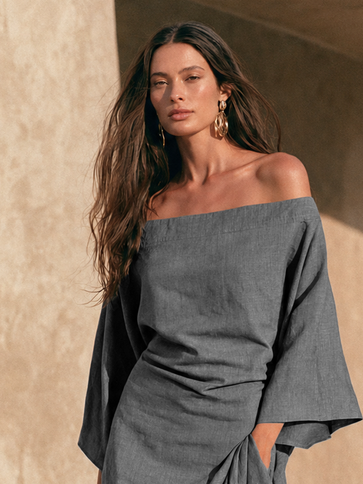 Women's Off Shoulder Ruffled Maxi Dress – House of Velari