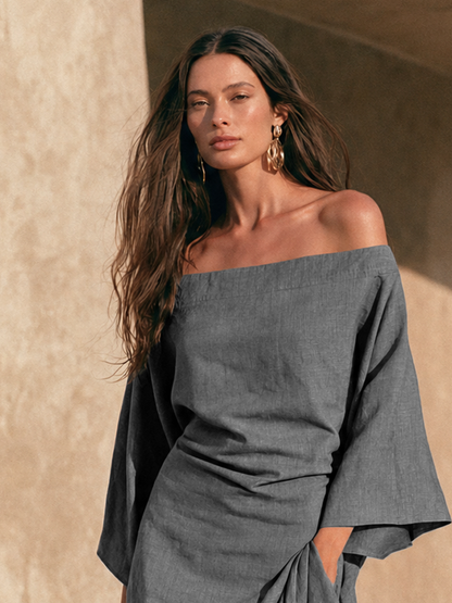 Women's Off Shoulder Ruffled Maxi Dress – House of Velari