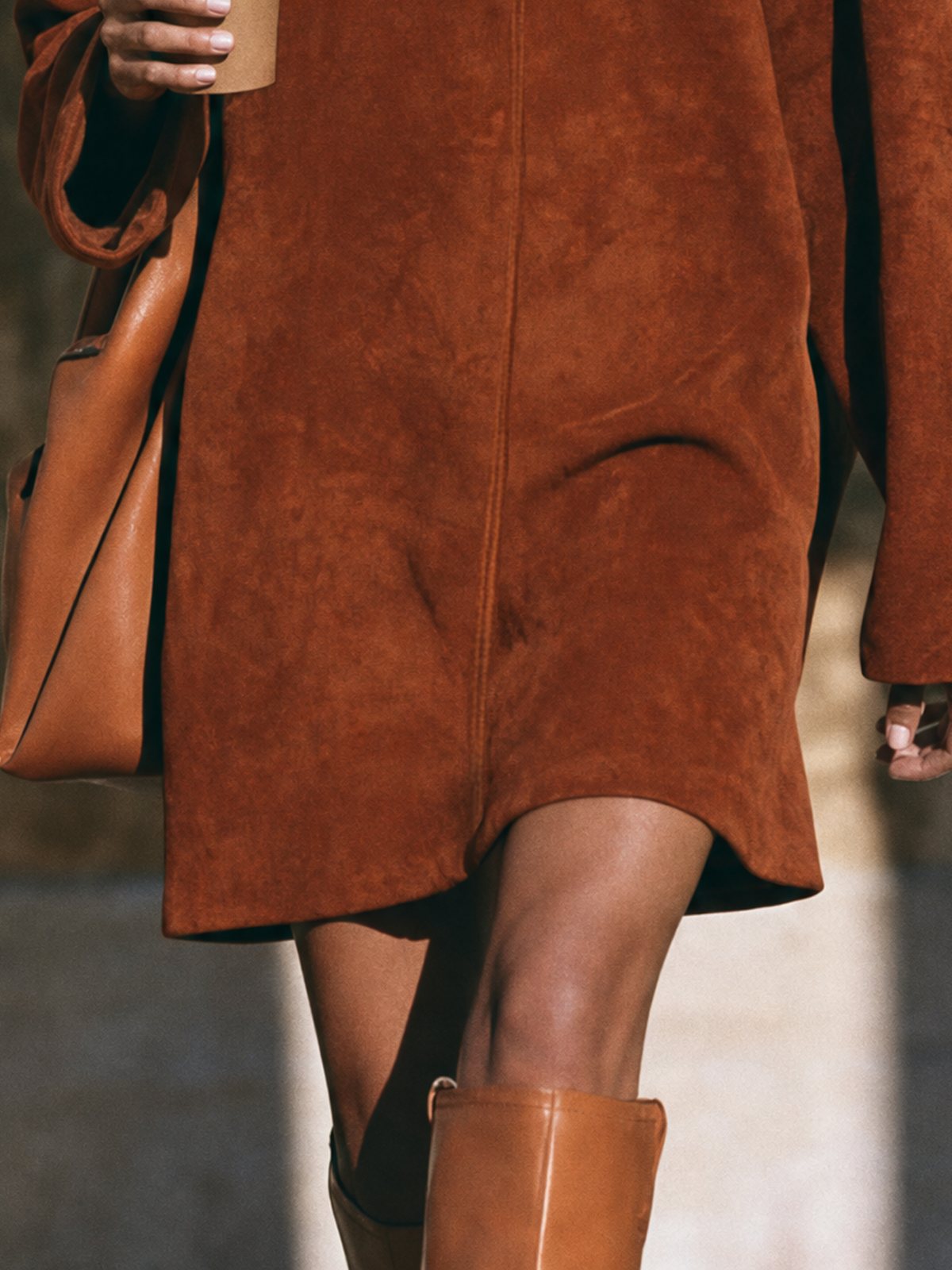 Women's Suede Faux Mock Mini Dress – House of Velari