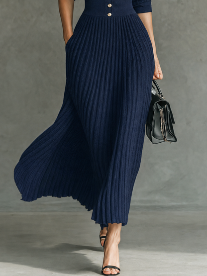Women's Knit Pleated Dress – House of Velari