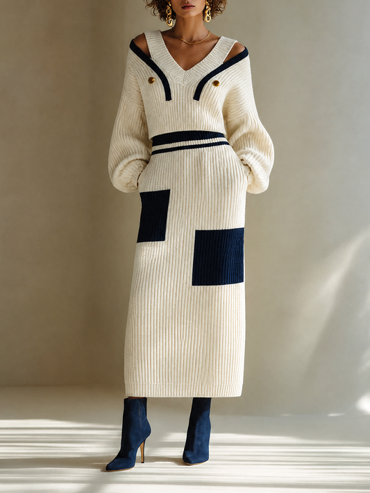 Women's Knit Long Sleeve Skirt Set – House of Velari