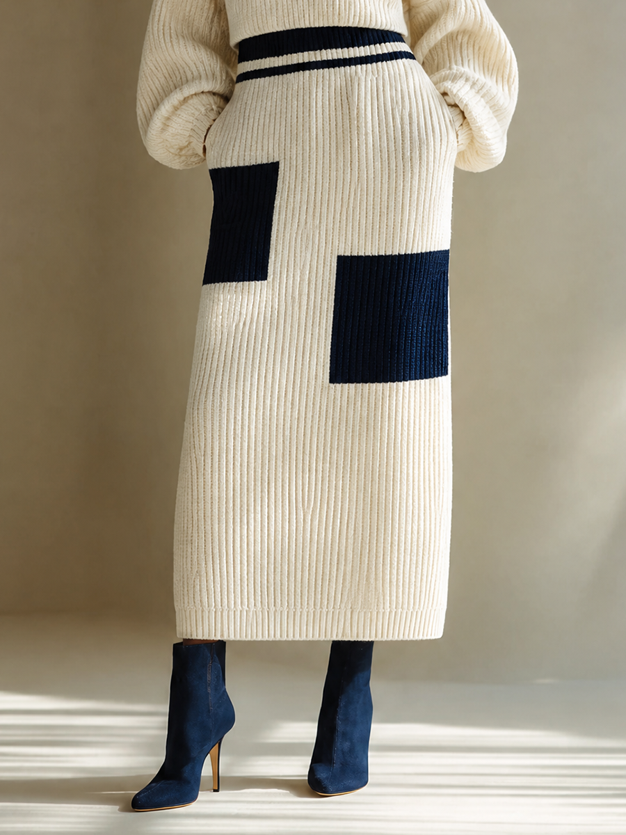 Women's Knit Long Sleeve Skirt Set – House of Velari