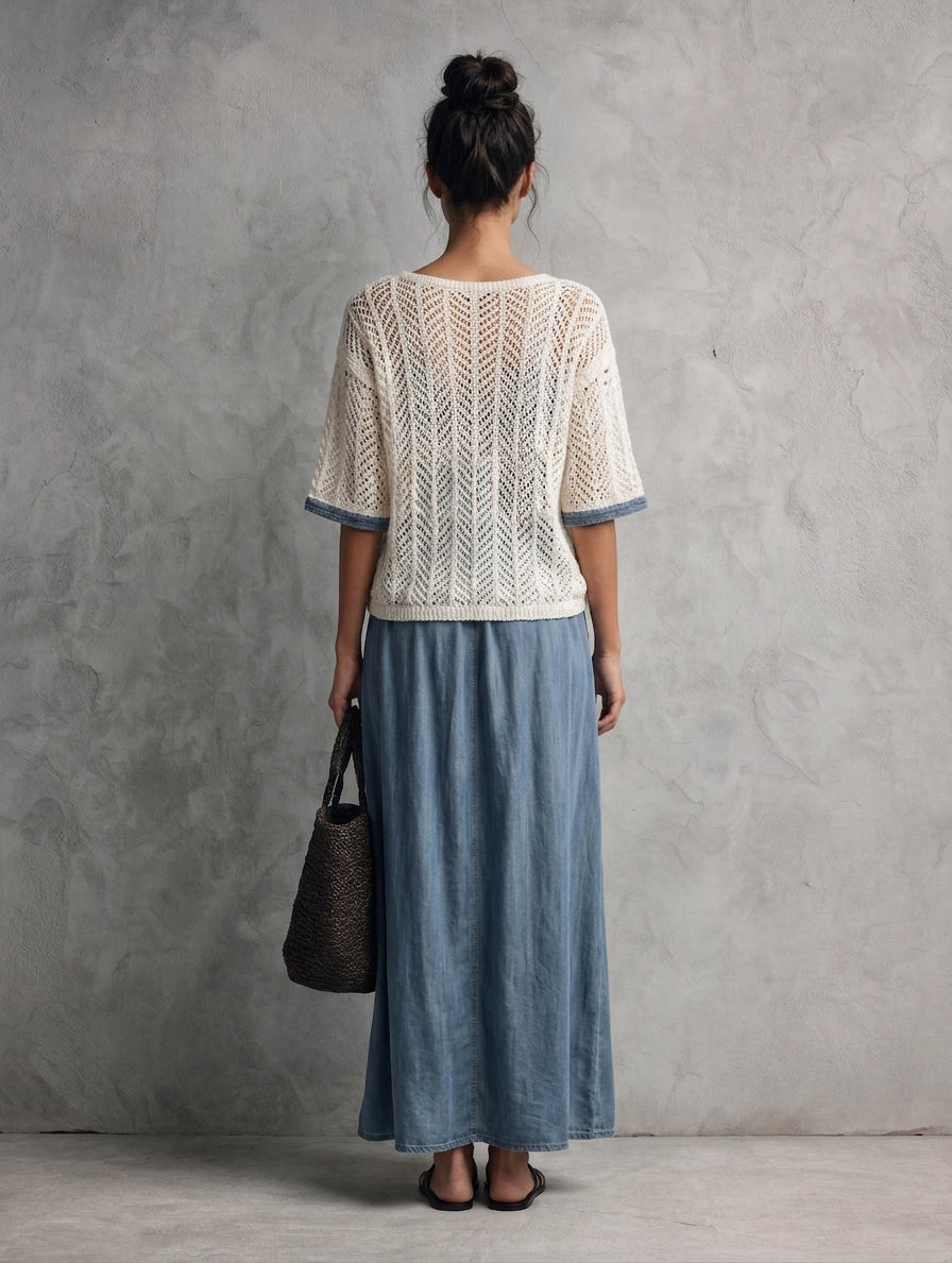 Women's Beige Knit Maxi Dress – House of Velari