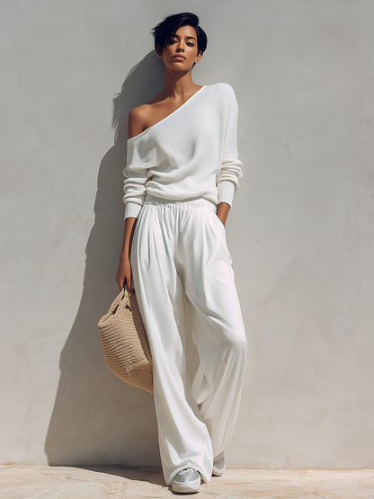 Women's Knit Asymmetric Set – House of Velari