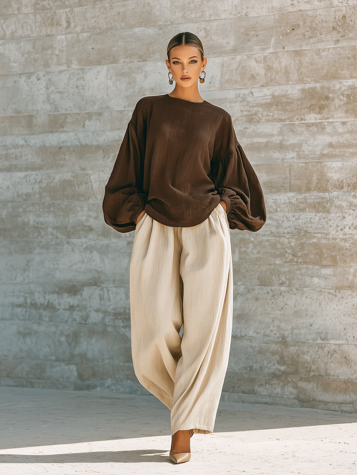 Women's Long Sleeve Oversized Trouser Set – House of Velari
